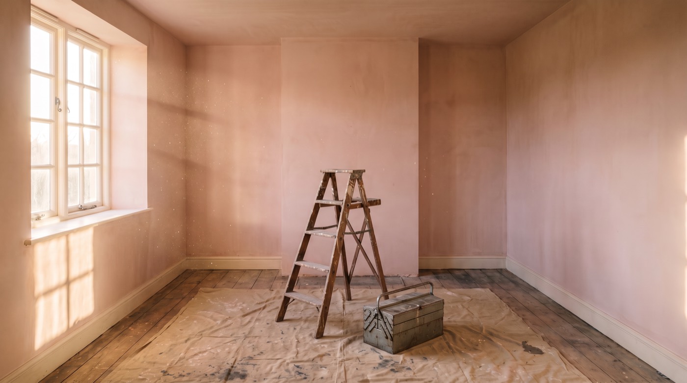 An empty room waiting for its new kitchen